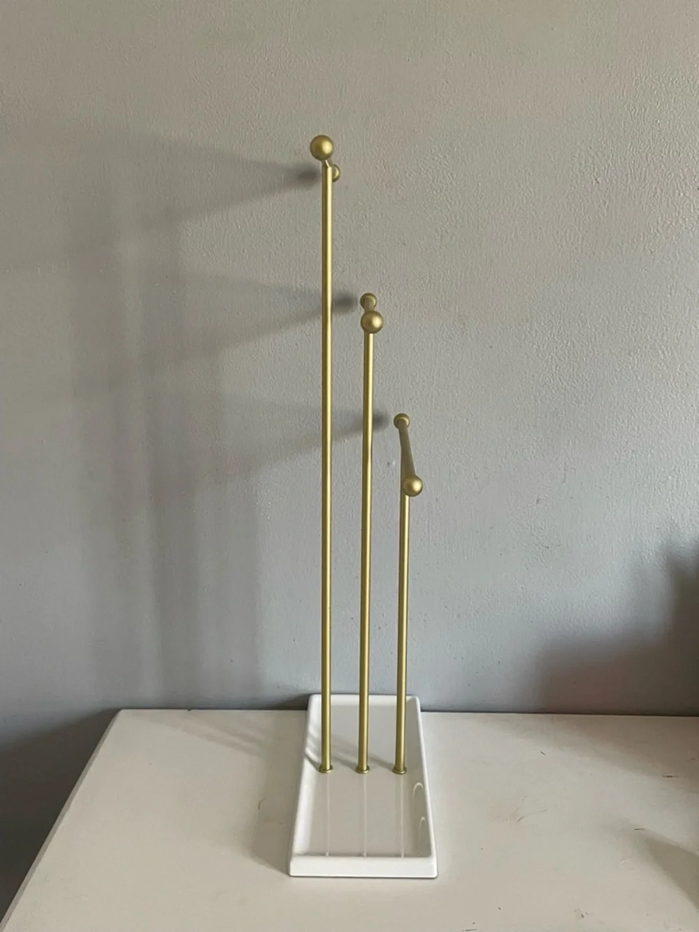Umbra White & Gold Jewelry Organizer - Picture 3 of 4